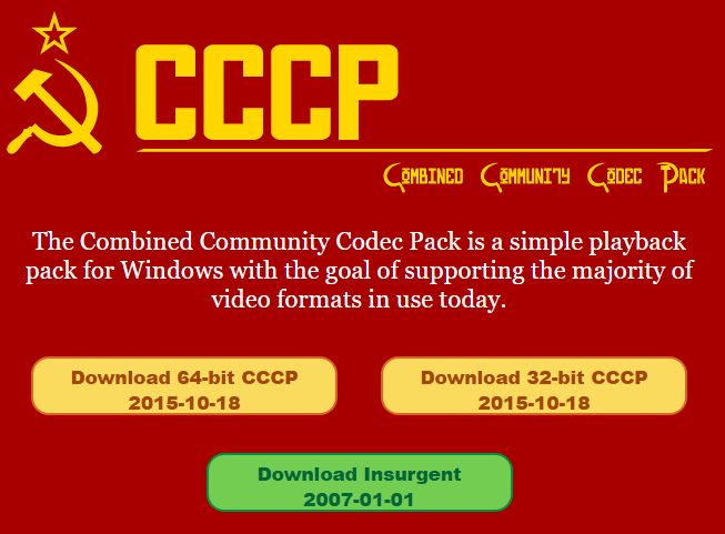 CCCPダウンロードサイト