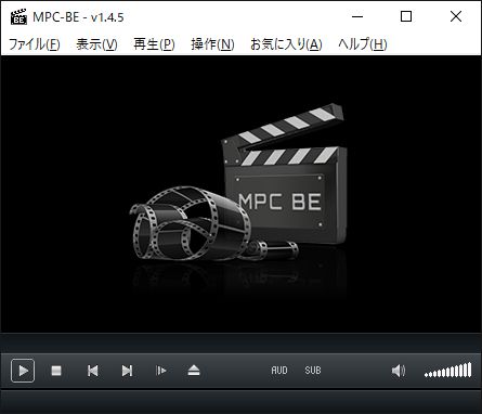 MPC-BE起動画面